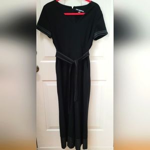 Karl Lagerfeld Navy Blue Short Sleeve V-neck Jumpsuit-Great condition,used once.